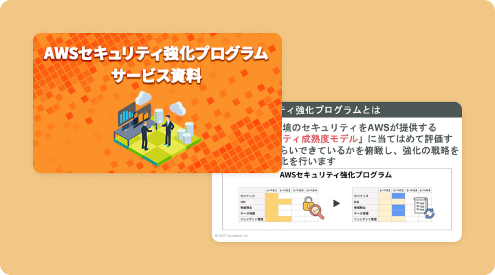 資料請求「AWSセキュリティ強化プログラムサービス資料」のイメージ画像